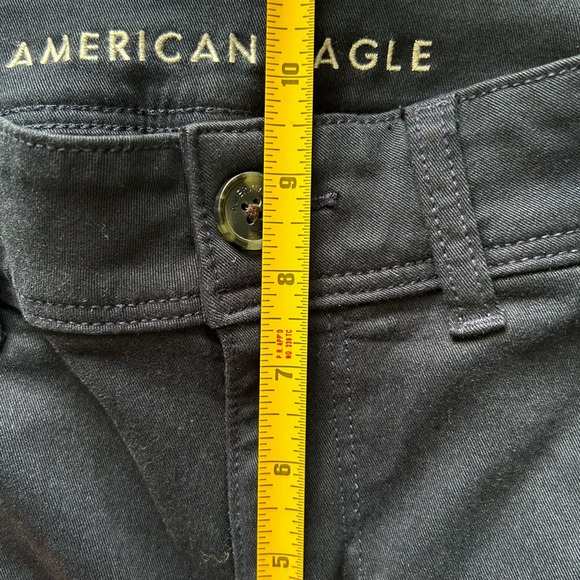 American Eagle Kick Boot Women's 8R Navy Dress Pants Midrise Stretch - Picture 14 of 15